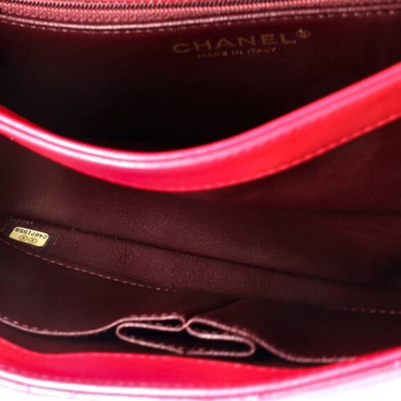 ✨🛍️ Chanel Red Quilted Lambskin Leather Medium Trendy CC Flap Bag - Picture 5 of 7